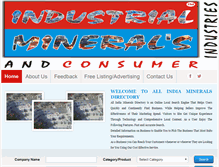 Tablet Screenshot of industrialmineralsonline.com